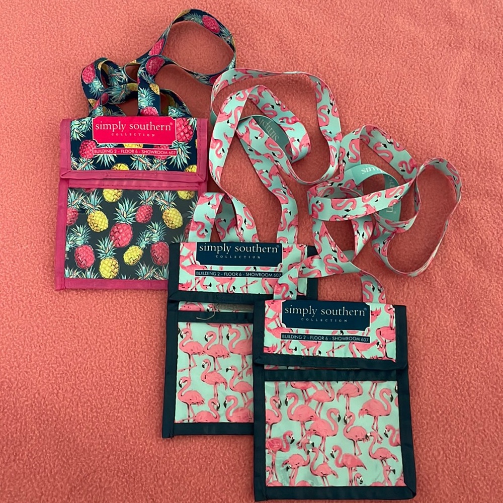 Simply Southern Crossbody Badge Holder Bags (set of 3)